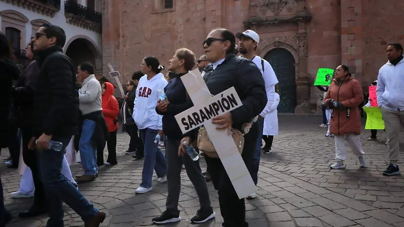 Protesta SNTSA en Zacatecas